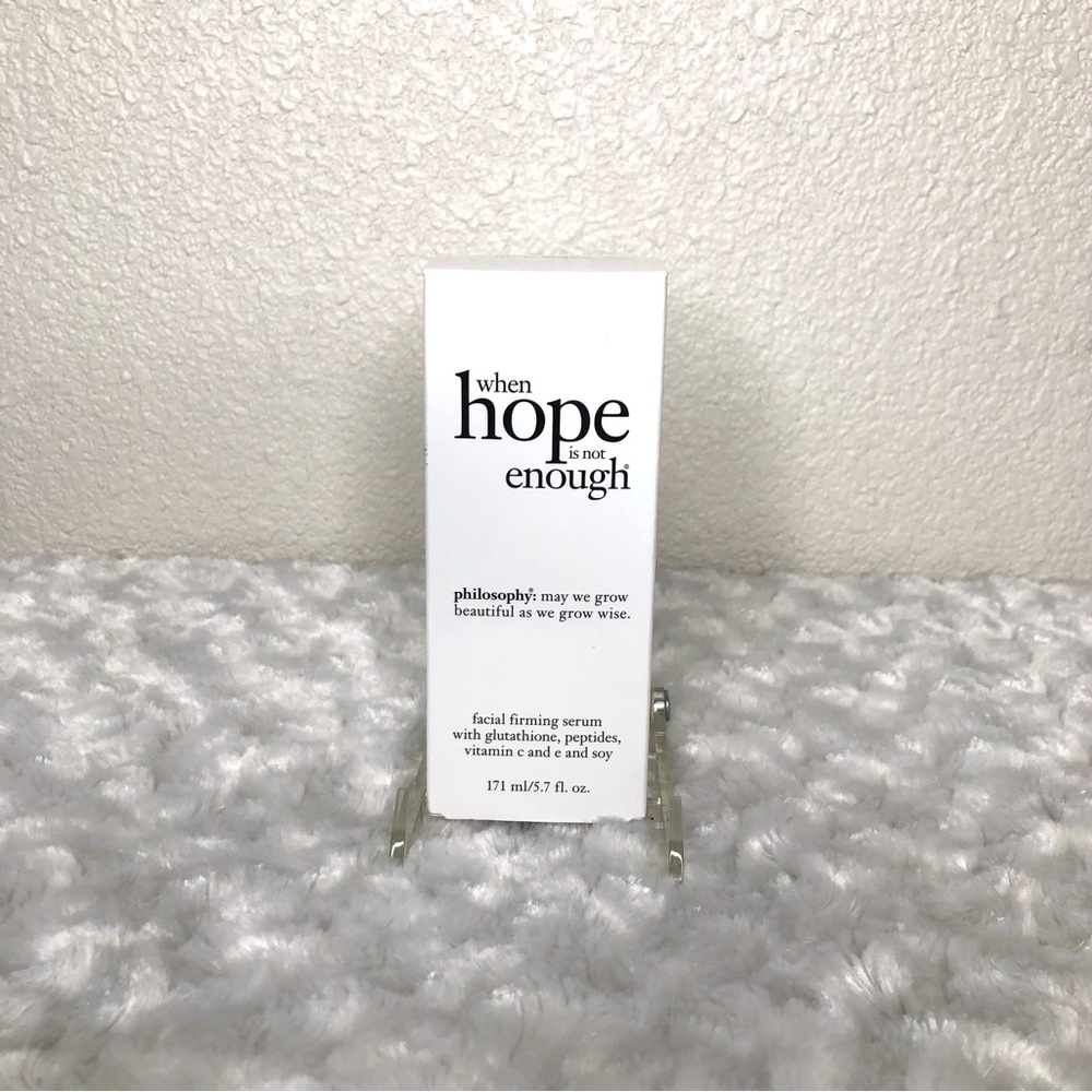 Philosophy When Hope is Not Enough Serum
size 5.7 oz - Used